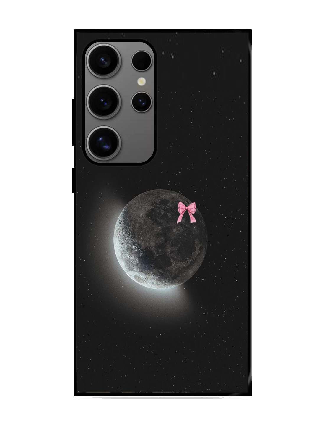 Moon Print Glass Case for Samsung S24 Ultra (A101)