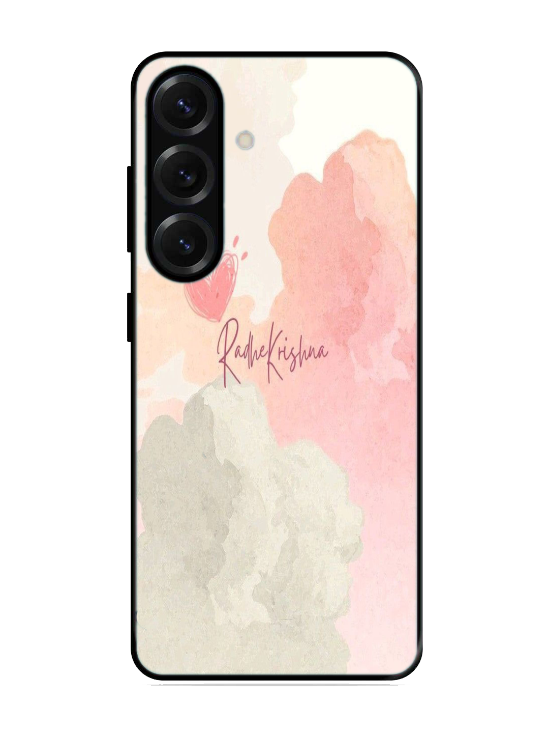 Radha Krishna Print Glass Case for Samsung S25 (A110)