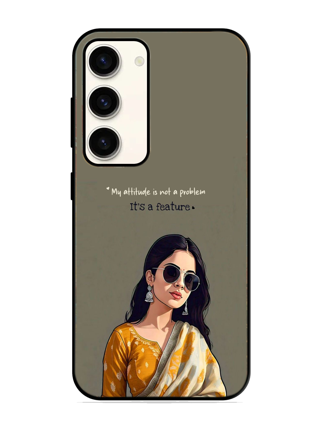Premium Print Glass Case for Samsung S23 (a124)