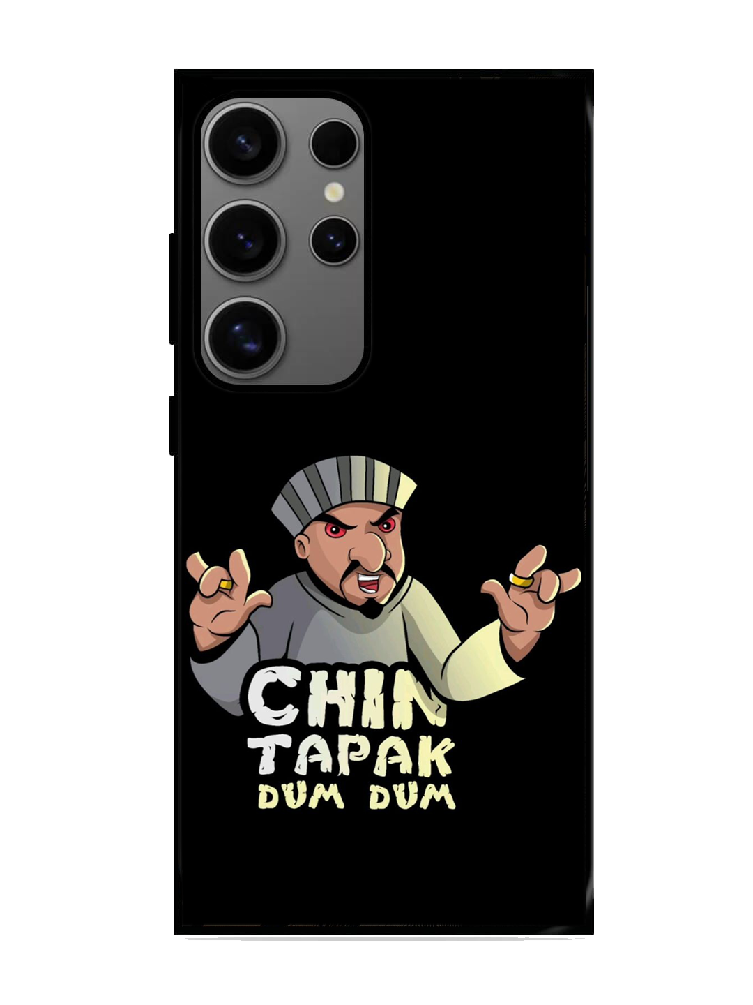 Chin Tapak Dum Dum print Glass Case for Samsung S24 Ultra (A12)