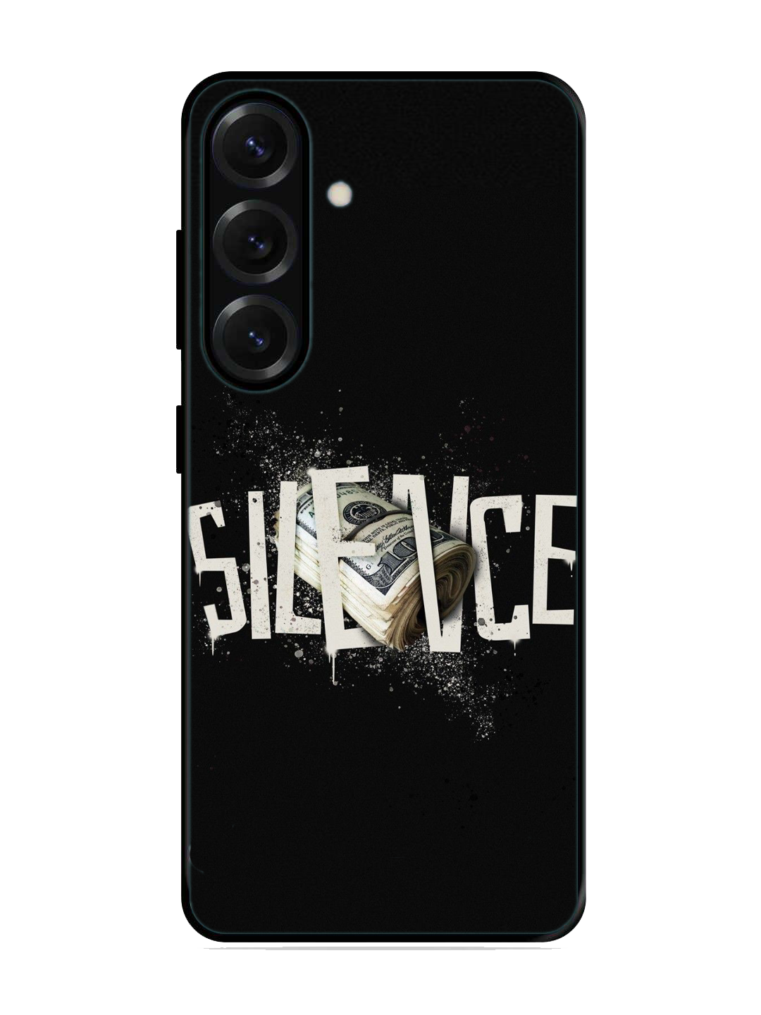 Silence Print Glass Case for Samsung S25 (A14)
