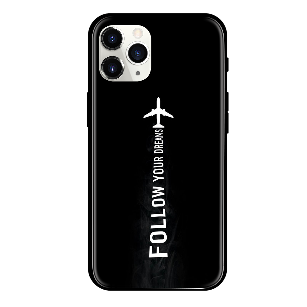 Follow Your Dreams Print Glass Case