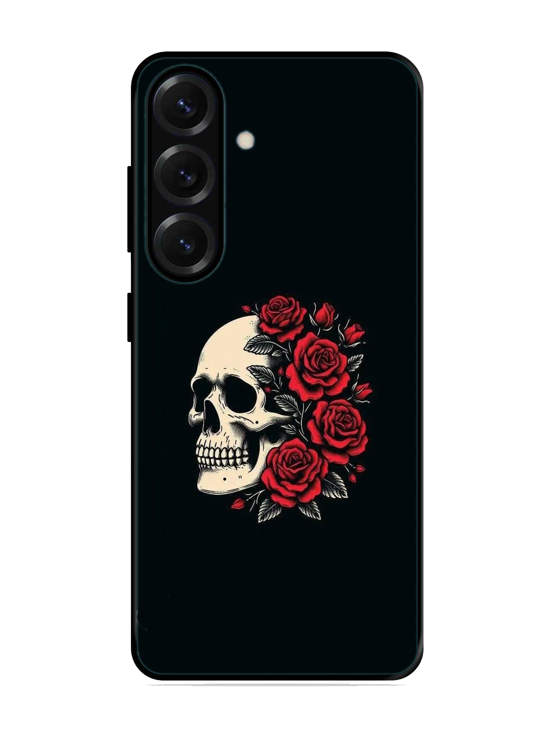 Skull Print Glass Case for Samsung S25 (A26)