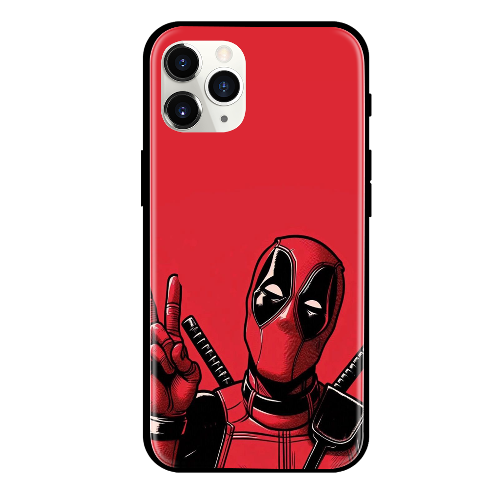 Deadpool Print Glass Case