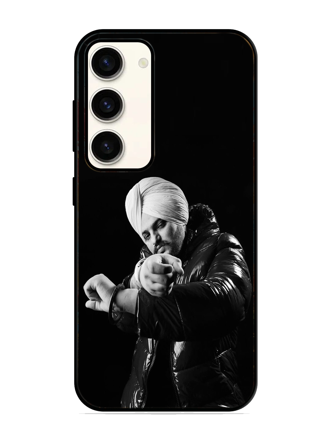 Sidhu Moosewala Print Glass Case for Samsung S23 (a75)