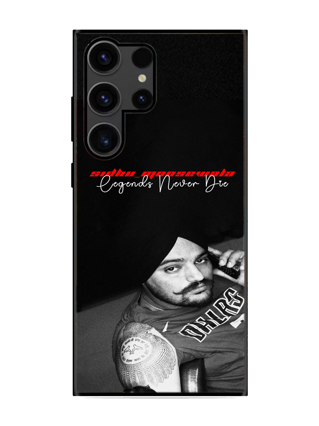 Sidhu Moosewala Print Glass Case for Samsung S23 Ultra (a78)
