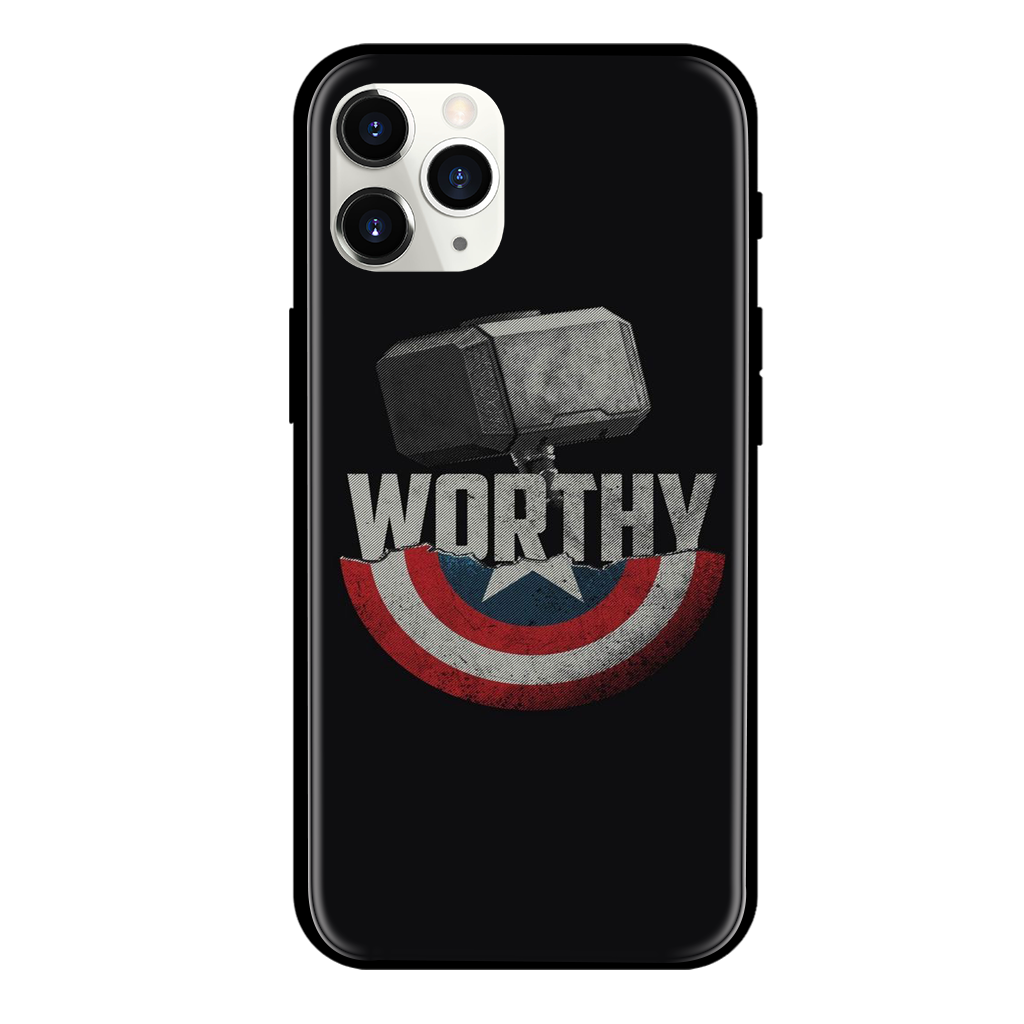 Captain America Print Glass Case