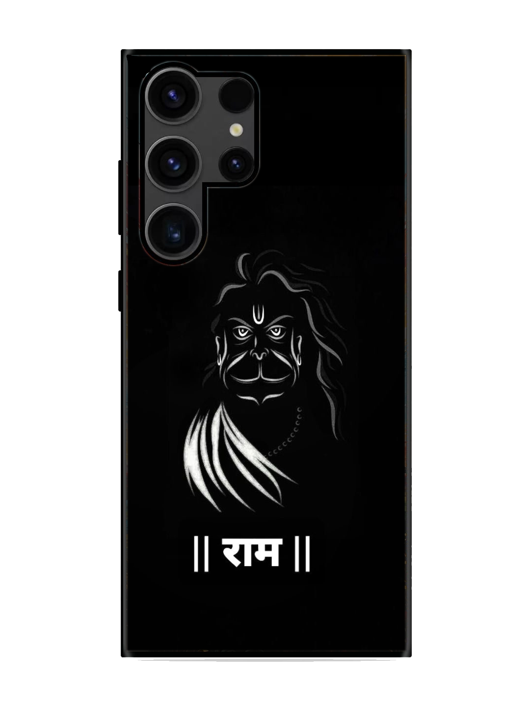 Lord Hanuman Print Glass Case for Samsung S23 Ultra (a85)