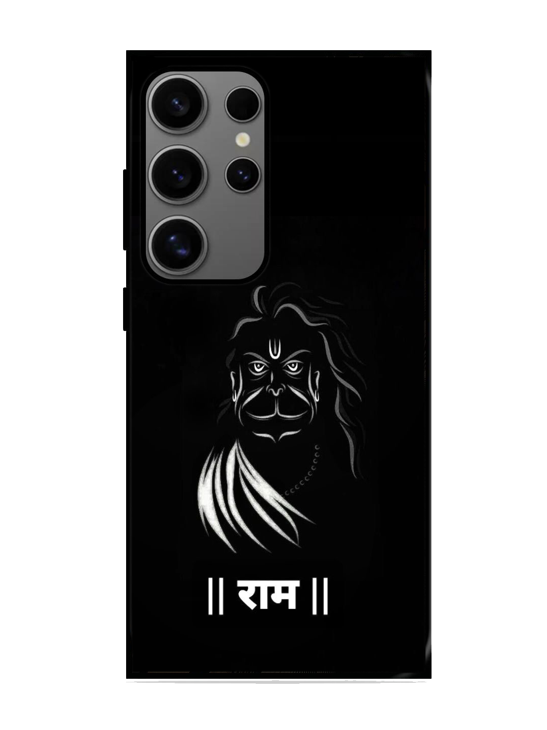 Lord Hanuman Print Glass Case for Samsung S24 Ultra (A85)