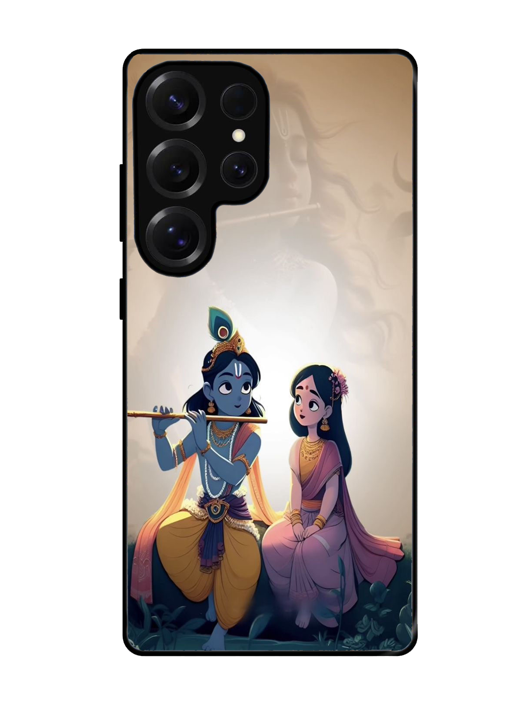Radha Krishna Glass Case for Samsung S25 Ultra (A108)