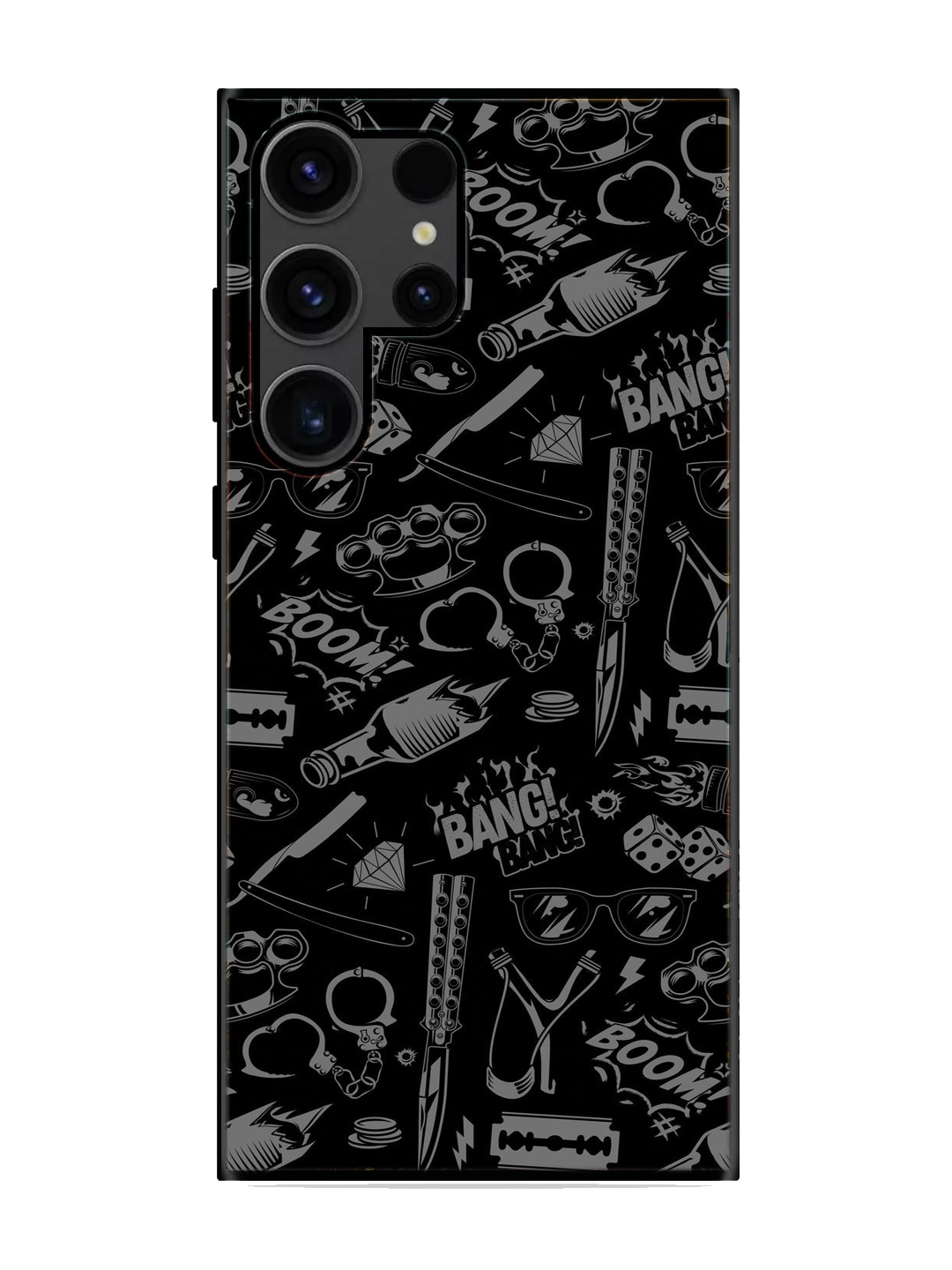 Premium Print Glass Case for Samsung S23 Ultra (a127)