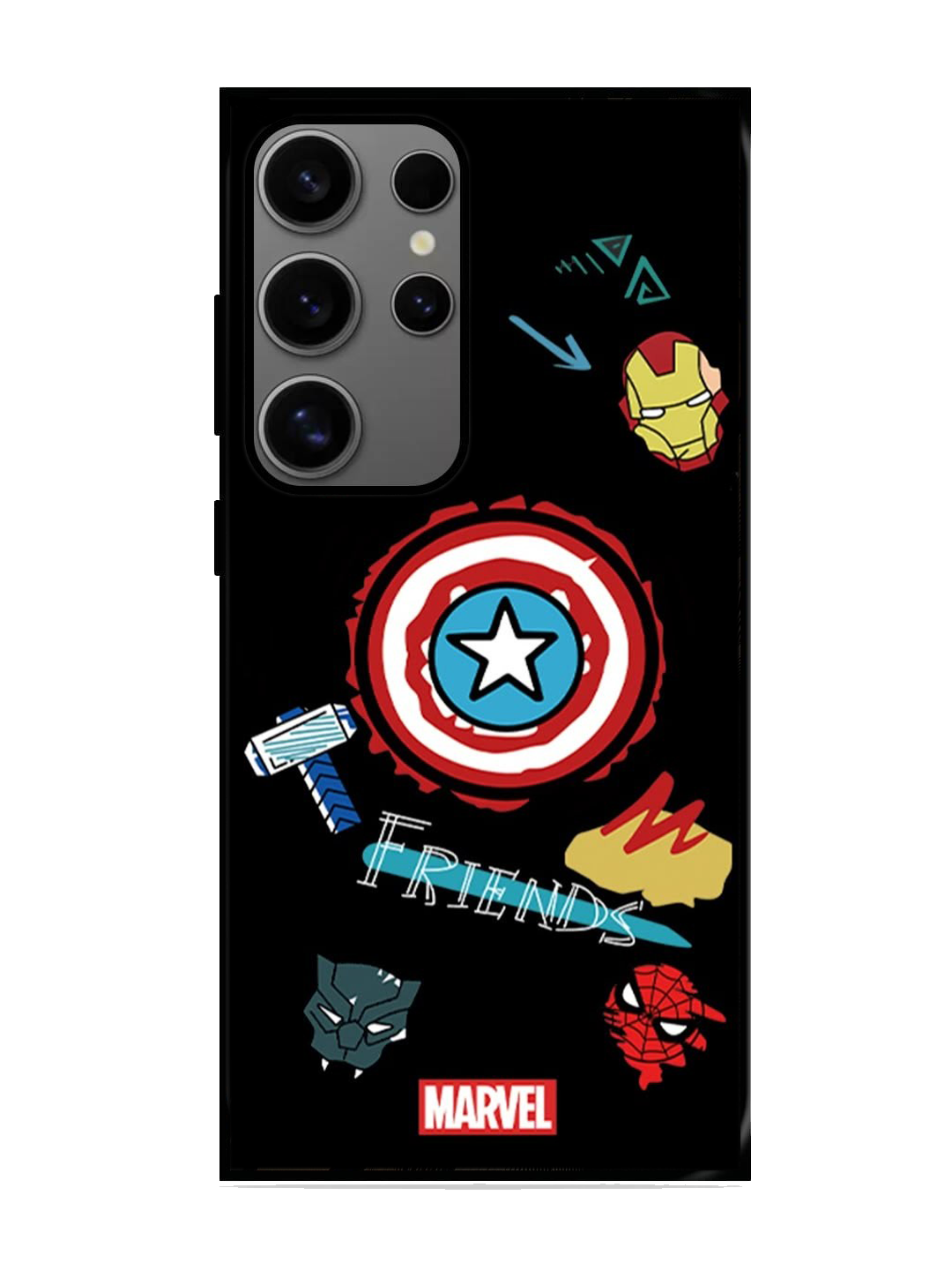 Marvel Print Glass Case for Samsung S24 Ultra (A30)