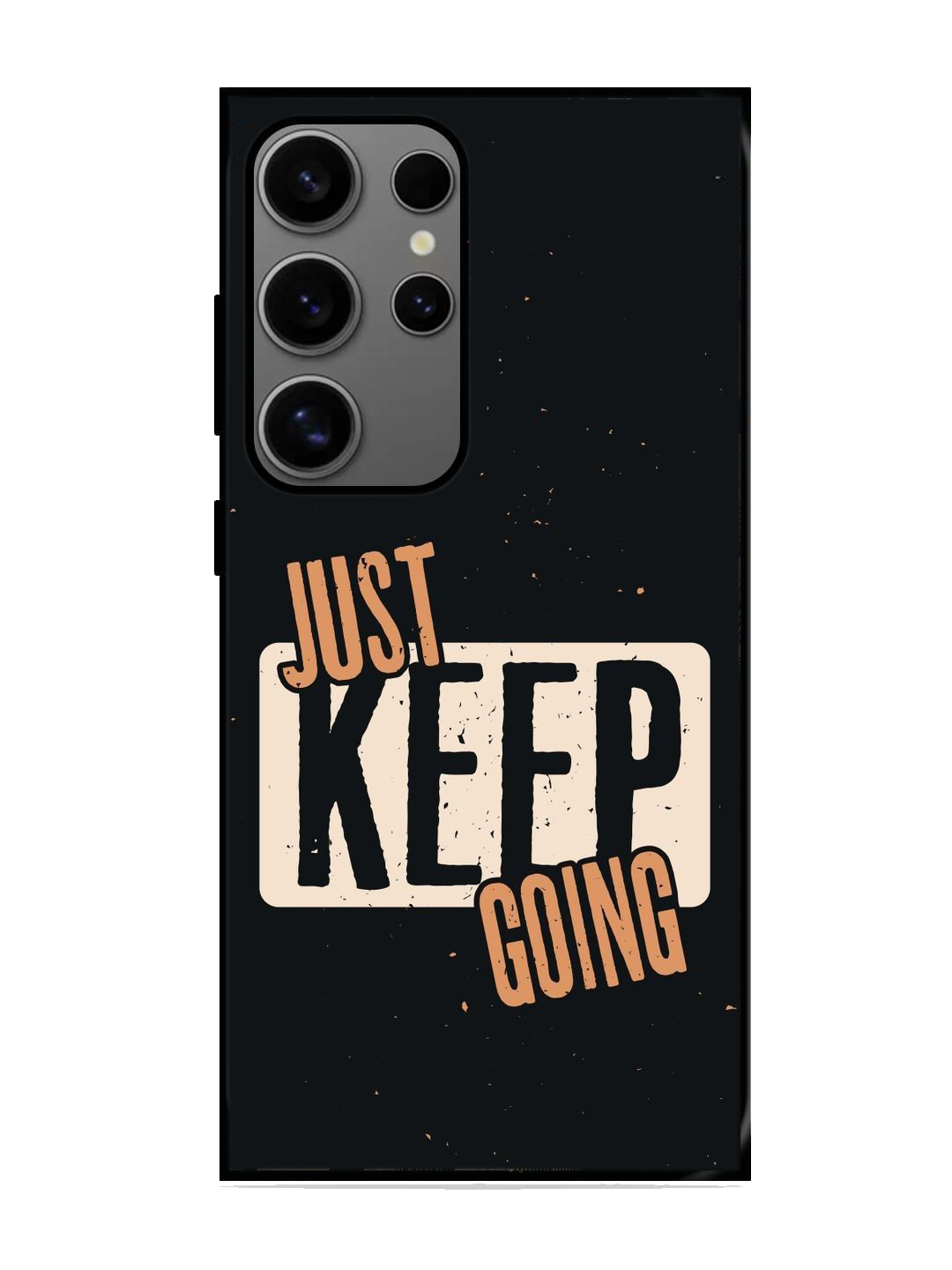 Just Keep Going Print Glass Case for Samsung S24 Ultra (A42)