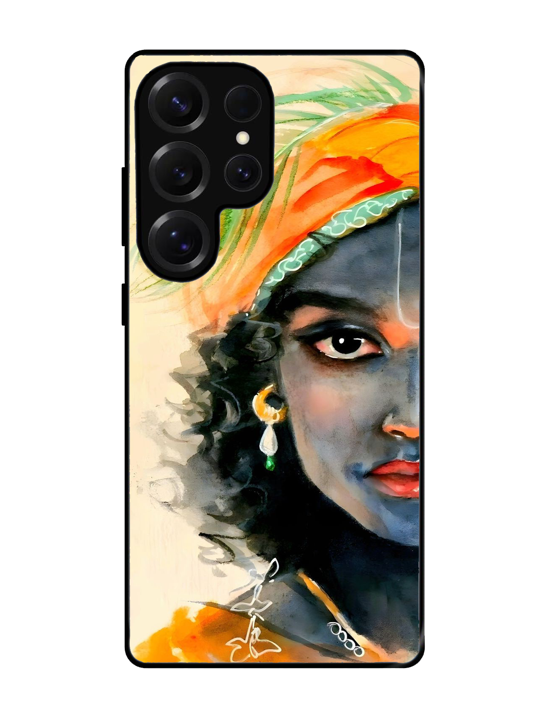 Lord Krishna Glass Case for Samsung S25 Ultra (A51)