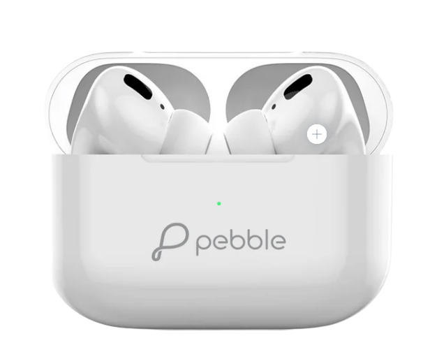 Pebble Echo Buds with One Year Warranty.