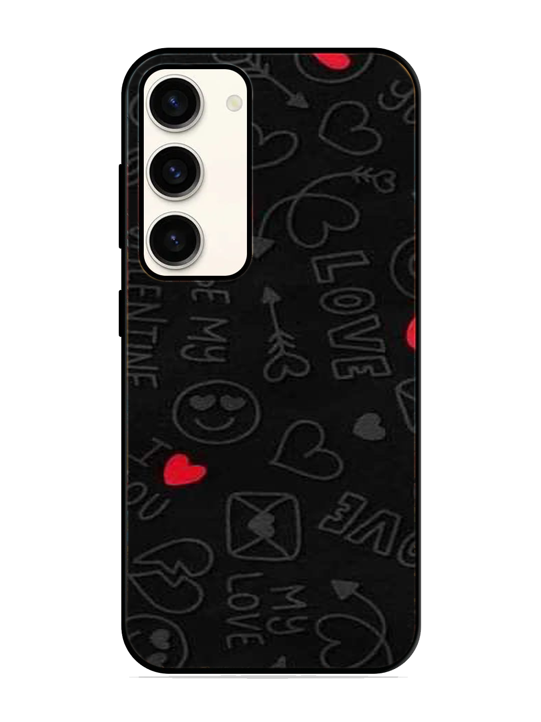 Love Print Glass Case for Samsung S23 (a100)