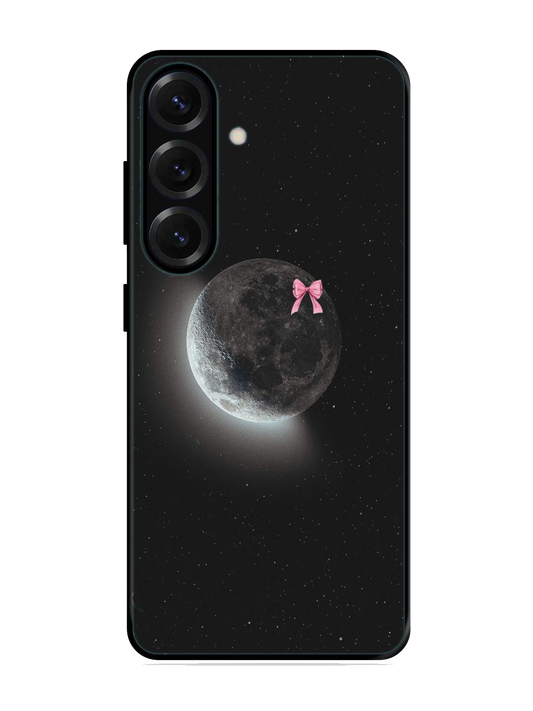 Moon Print Glass Case for Samsung S25 (a101)