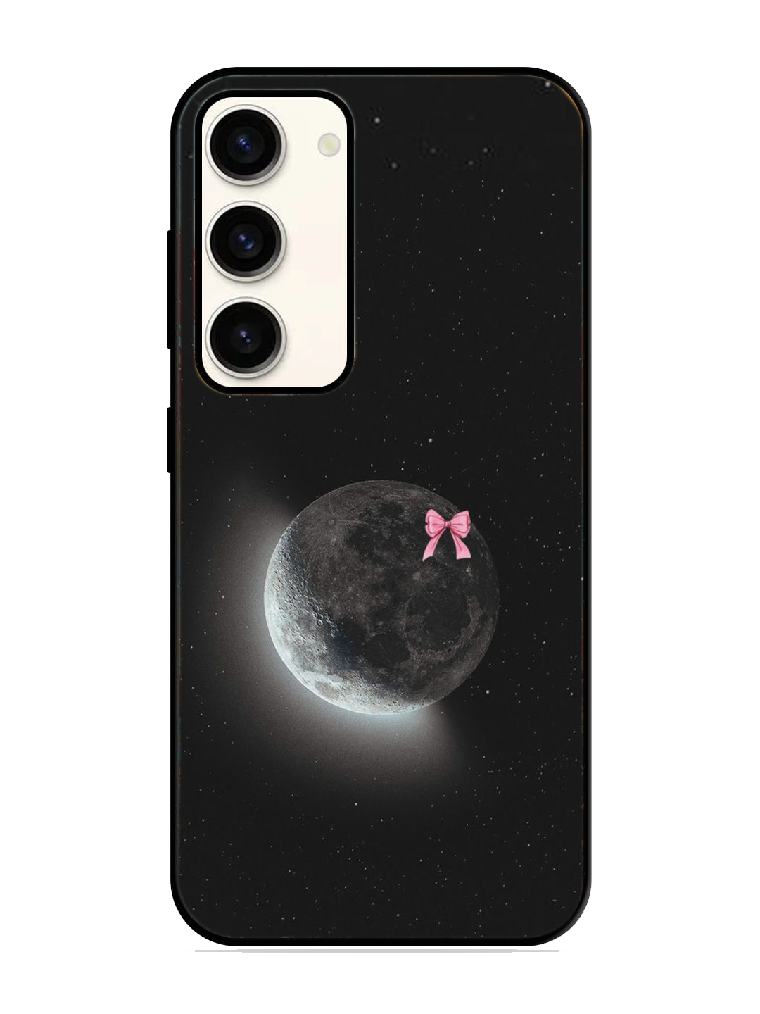 Moon Print Glass Case for Samsung S23 (a101)