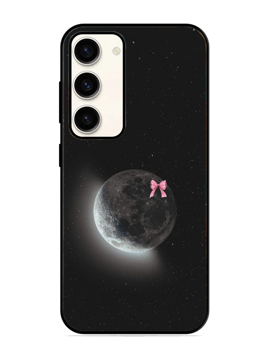 Moon Print Glass Case for Samsung S23 (a101)