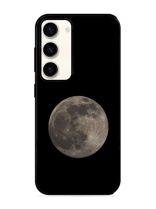 Moon Print Glass Case for Samsung S23 (a102)