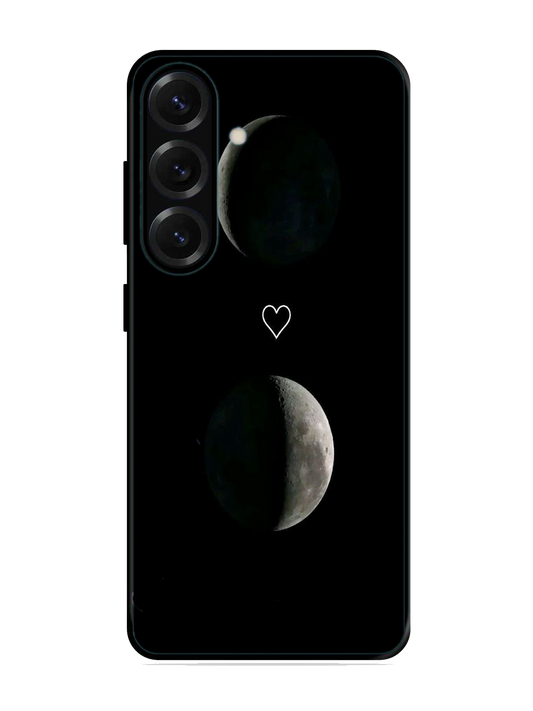 Moon Print Glass Case for Samsung S25 (a105)