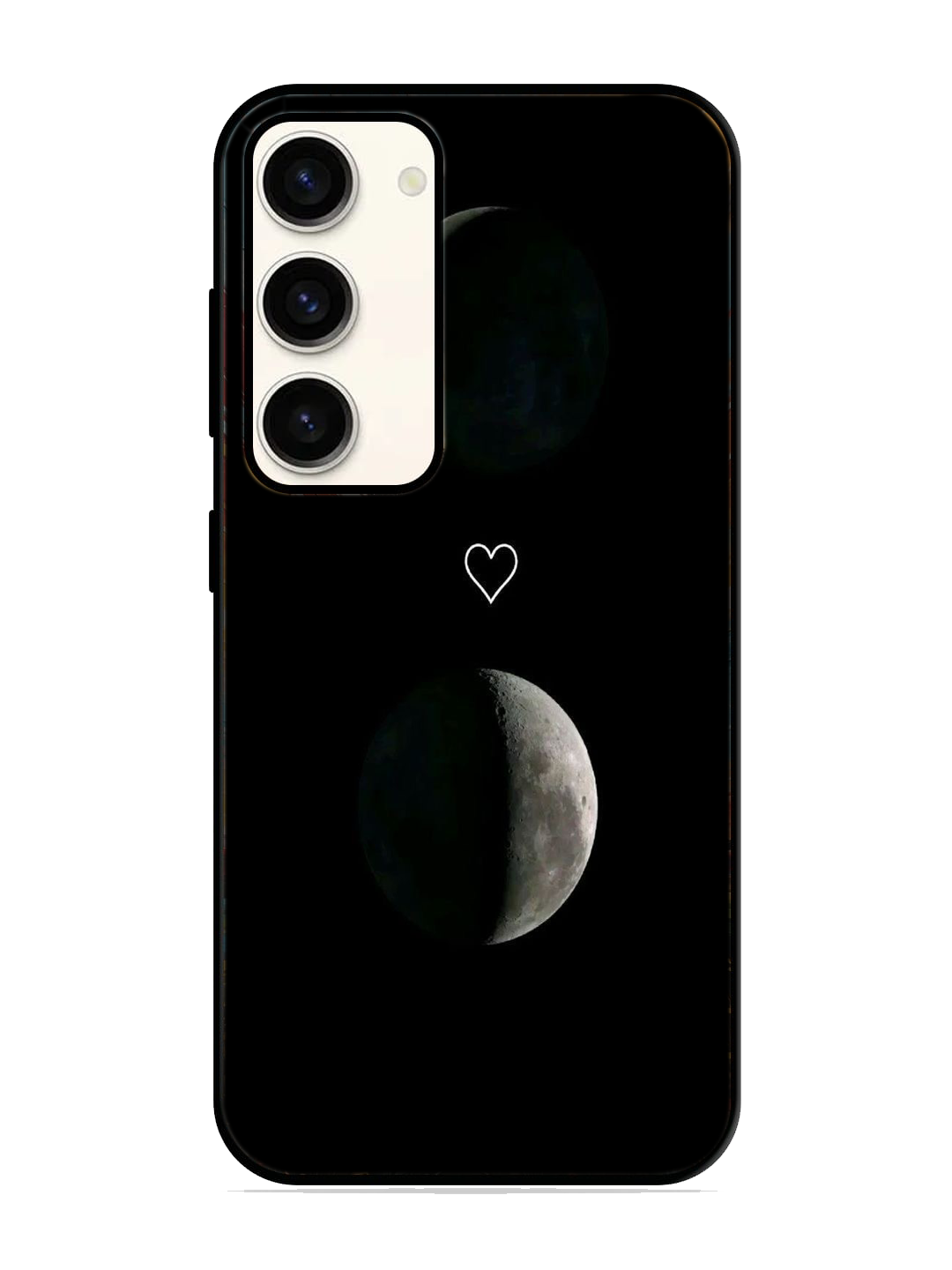 Moon Print Glass Case for Samsung S23 (a105)