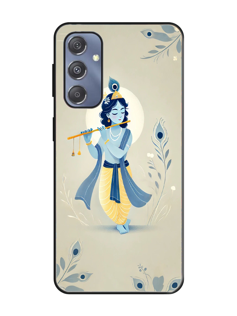 Radha Krishna Print Glass Case for Samsung S24 (a109)