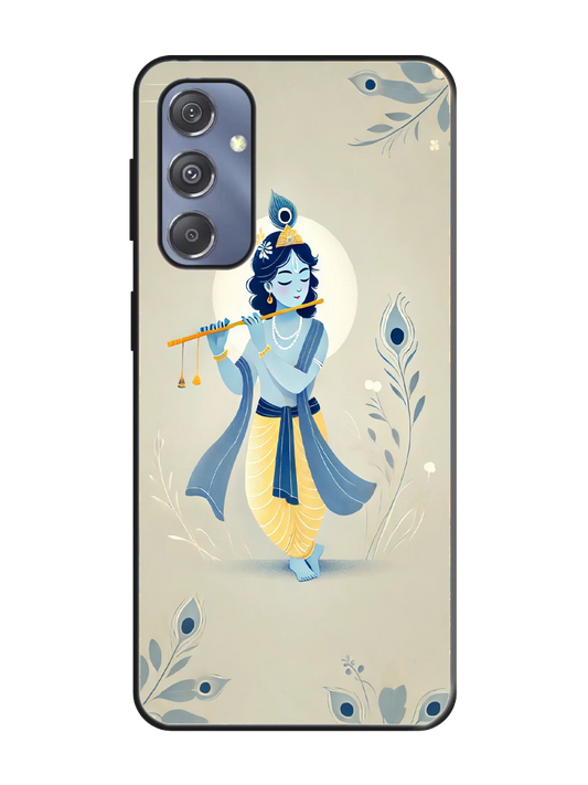 Radha Krishna Print Glass Case for Samsung S24 (a109)