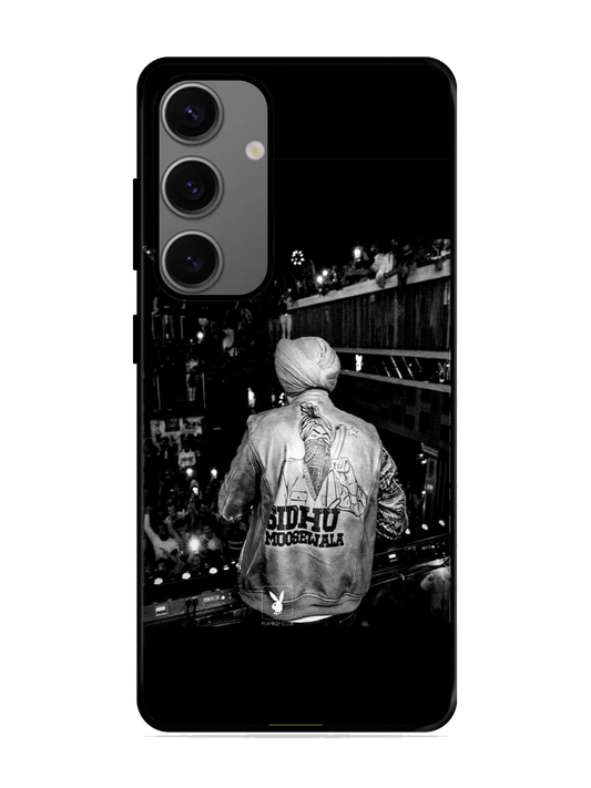 Sidhu Moosewala Print Glass Case for Samsung S24 (a10)