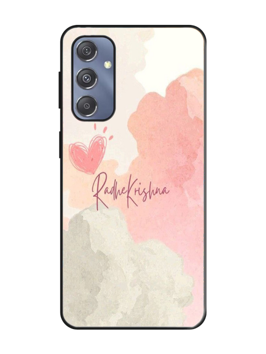 Radha Krishna Print Glass Case for Samsung S24 (a110)