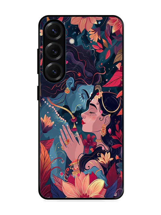 Radha Krishna Print Glass Case for Samsung S25 (A115)