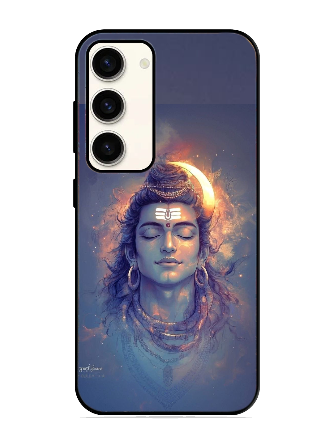 Lord Shiva Print Glass Case for Samsung S23 (a119)