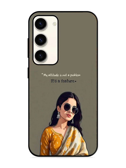 Premium Print Glass Case for Samsung S23 (a124)