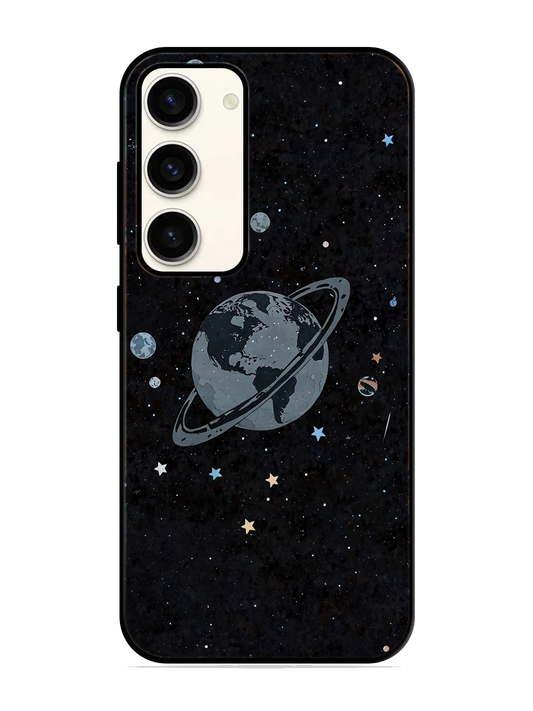 Space Print Glass Case for Samsung S23 (a126)