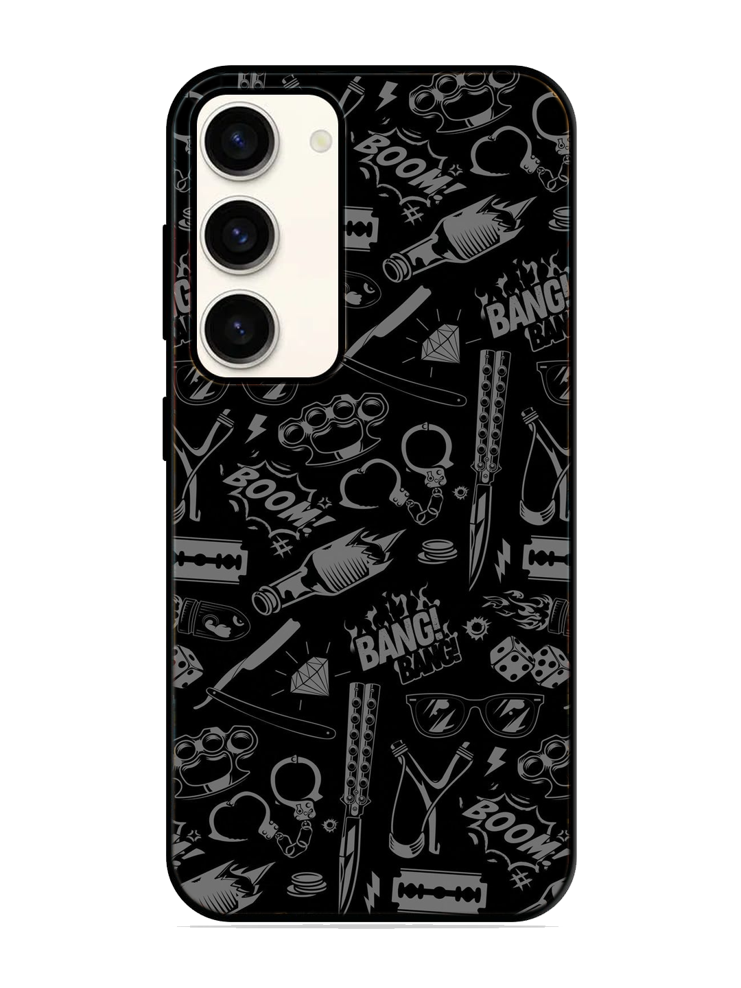 Premium Print Glass Case for Samsung S23 (a127)