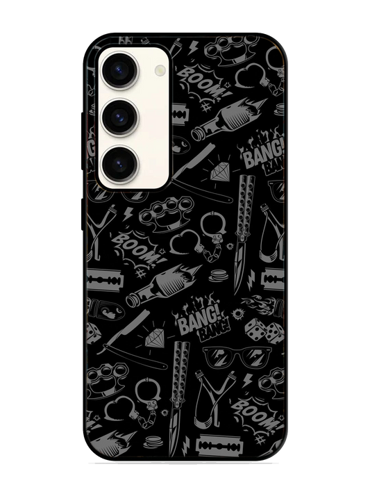 Premium Print Glass Case for Samsung S23 (a127)