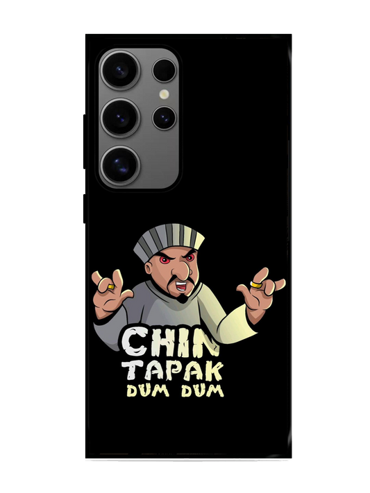 Chin Tapak Dum Dum print Glass Case for Samsung S24 Ultra (A12)