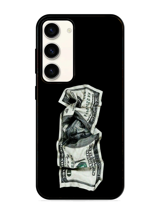 Dollar Print Glass Case for Samsung S23 (a135)