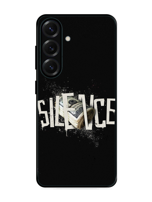 Silence Print Glass Case for Samsung S25 (A14)