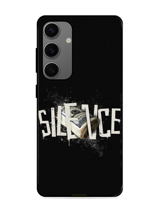 Silence Print Glass Case for Samsung S24 (a14)