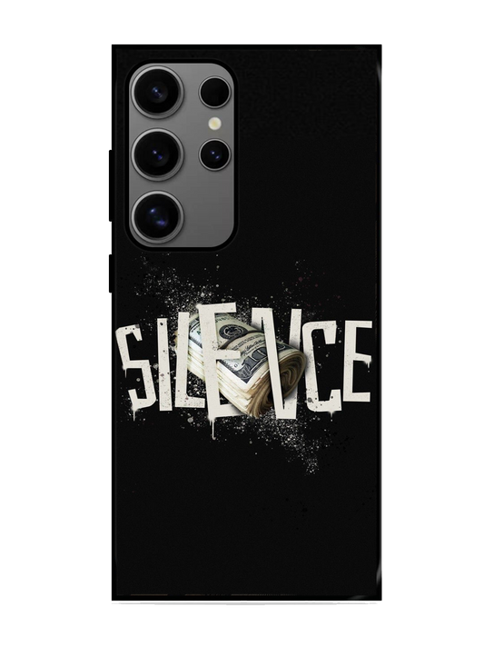 Silence Print Glass Case for Samsung S24 Ultra (A14)