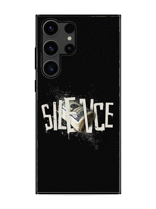 Silence Print Premium Glass Case for Samsung S23 Ultra (a14)