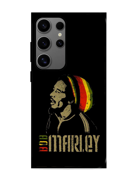 Bob Marley Print Glass Case for Samsung S24 Ultra (A18)