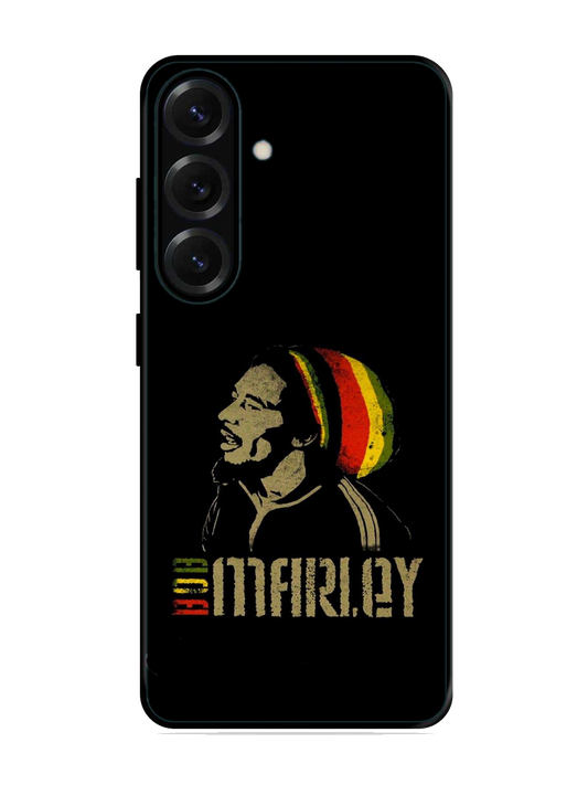 Bob Marley Print Glass Case for Samsung S25 (A18)