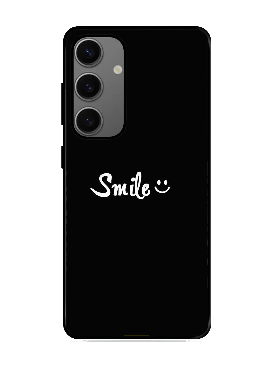 Smile Print Glass Case for Samsung S24 (a19)