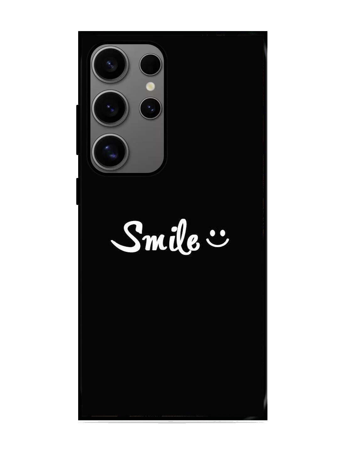 Smile Print Glass Case for Samsung S24 Ultra (A19)