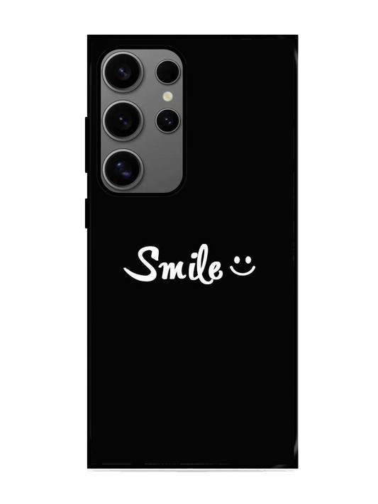 Smile Print Glass Case for Samsung S24 Ultra (A19)