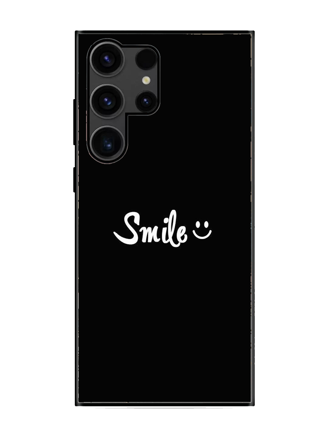 Smile Print Premium Glass Case for Samsung S23 Ultra (a19)