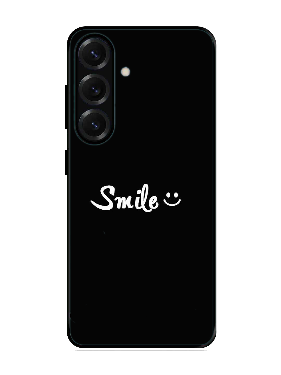 Smile Print Glass Case for Samsung S25 (A19)