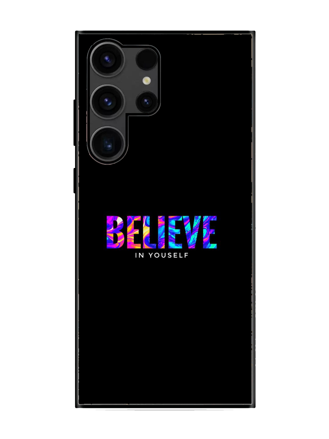 Belive Print Premium Glass Case for Samsung S23 Ultra (a1)